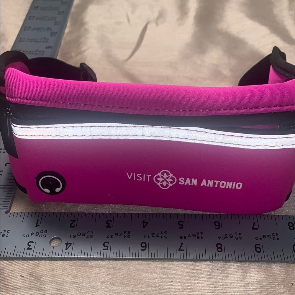 Pink and Black Waist Bag